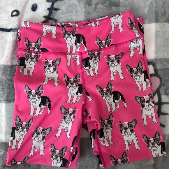 EVCR nwot Frenchie dog print leggings/yoga pants - Picture 7 of 7